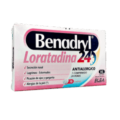 BENADRYL 24 HORAS x 10 Comprimidos