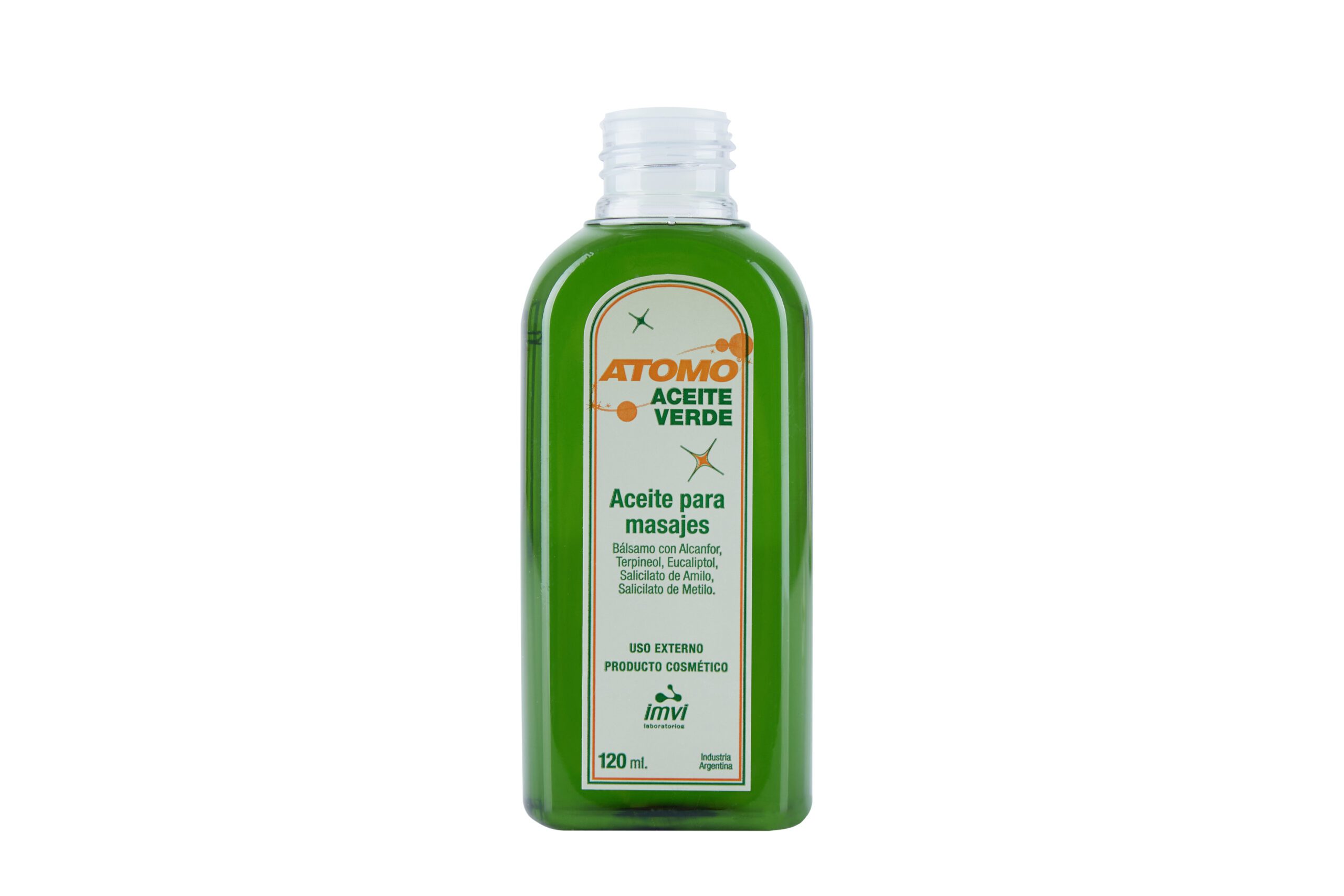 Atomo ACEITE VERDE masajes 120 ML