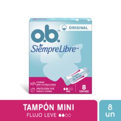 OB SIEMPRE LIBRE ORIGINAL  TAMPONES MINI  X 8