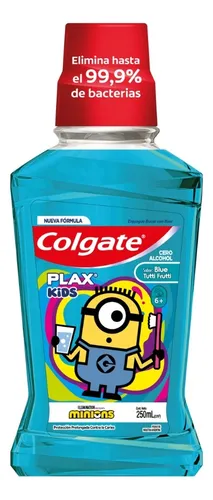 COLGATE ENJUAGUE BUCAL PLAX KIDS MINIONS - 250 ML