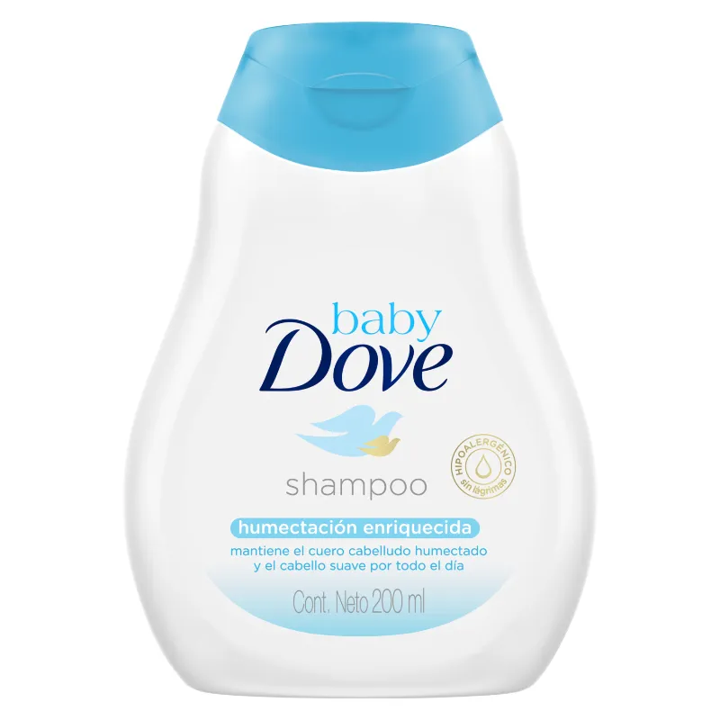 DOVE SHAMPOO BABY HUMECTACIÓN ENRIQUECIDA x 200ml - Imagen 2