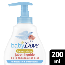 DOVE BABY JABÓN LIQUIDO HUMECTACION ENRIQUECIDA x 200ml