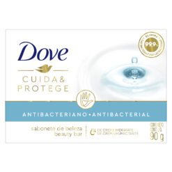 DOVE JABON EN BARRA CUIDA Y PROTEGE ANTIBACTERIAL x 90gr