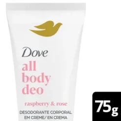 DOVE ALL BODY DEO DESODORANTE CORPORAL EN CREMA FRAMBUESA Y ROSAS x 75gr