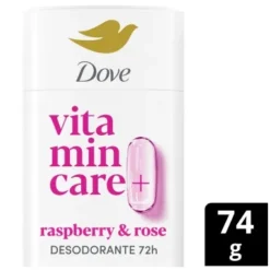 Alternative view of DOVE DESODORANTE EN BARRA VITAMIN CARE RASPERRY & ROSE x 74gr