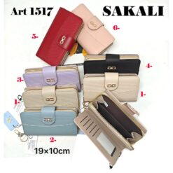 BILLETERA DAMA 19CM X 10CM NEGRA