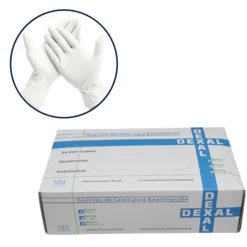 GUANTE DE LATEX TALLE L CAJA X 100 UNIDADES