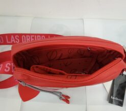 Alternative view of CARTERA BANDOLERA "LAS OREIRO" CUERO ROJA