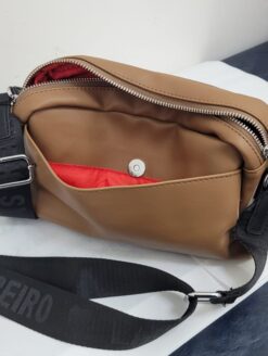 Alternative view of CARTERA BANDOLERA "LAS OREIRO " MARRON TELA IMPERMEABLE