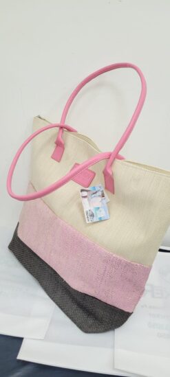 Alternative view of BOLSO PLAYERO A RAYAS ROSADO "TRENDY"