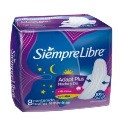 SIEMPRE LIBRE NOCTURNA ADAP PLUS X 8 UNIDADES